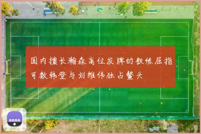 国内擅长瀚森高位发牌的教练屈指可数韩登与刘维伟独占鳌头